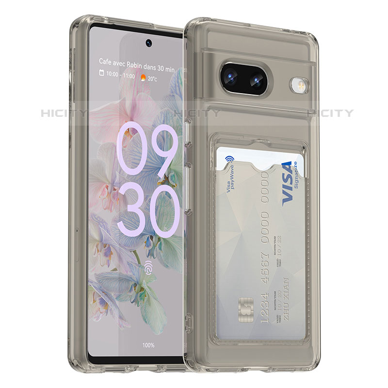 Coque Ultra Fine Silicone Souple 360 Degres Housse Etui J02S pour Google Pixel 7 5G Gris Plus