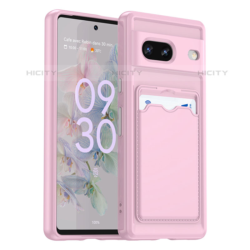 Coque Ultra Fine Silicone Souple 360 Degres Housse Etui J02S pour Google Pixel 7 5G Rose Plus