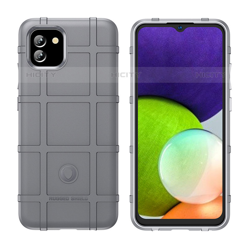 Coque Ultra Fine Silicone Souple 360 Degres Housse Etui J02S pour Samsung Galaxy A03 Gris Plus