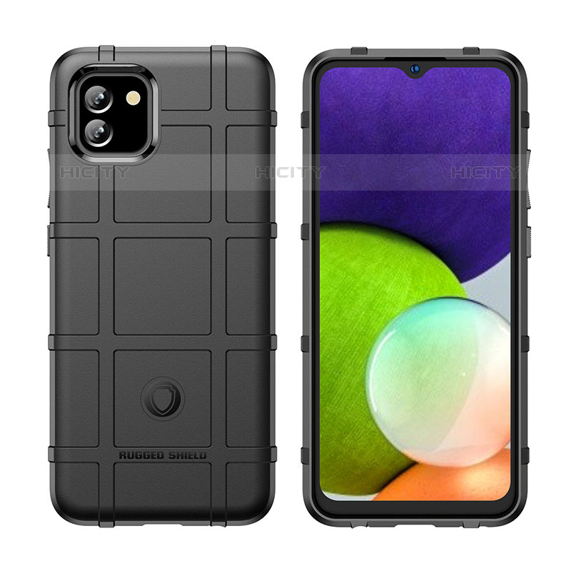 Coque Ultra Fine Silicone Souple 360 Degres Housse Etui J02S pour Samsung Galaxy A03 Noir Plus