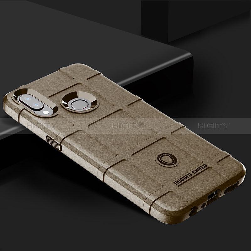 Coque Ultra Fine Silicone Souple 360 Degres Housse Etui J02S pour Samsung Galaxy A10s Marron Plus