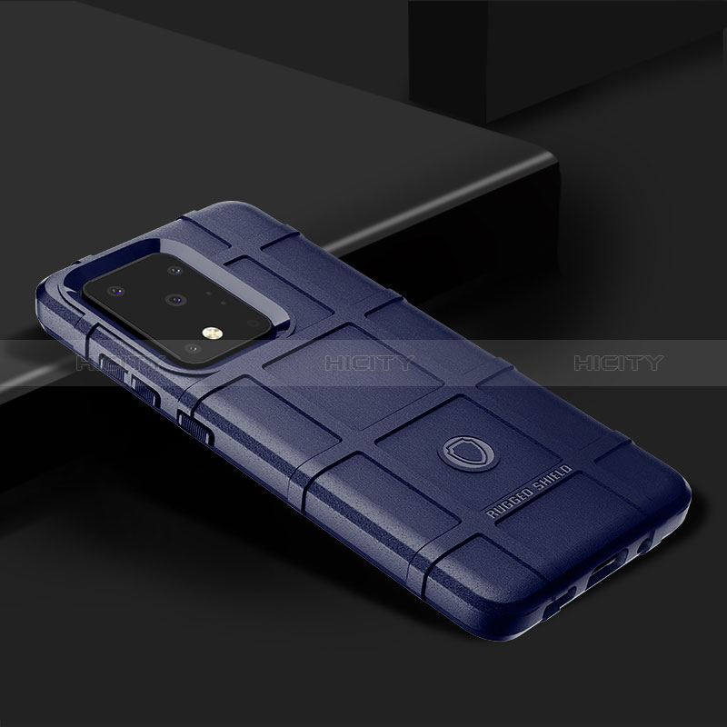 Coque Ultra Fine Silicone Souple 360 Degres Housse Etui J02S pour Samsung Galaxy S20 Ultra 5G Bleu Plus