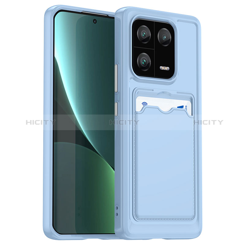 Coque Ultra Fine Silicone Souple 360 Degres Housse Etui J02S pour Xiaomi Mi 13 Pro 5G Bleu Plus