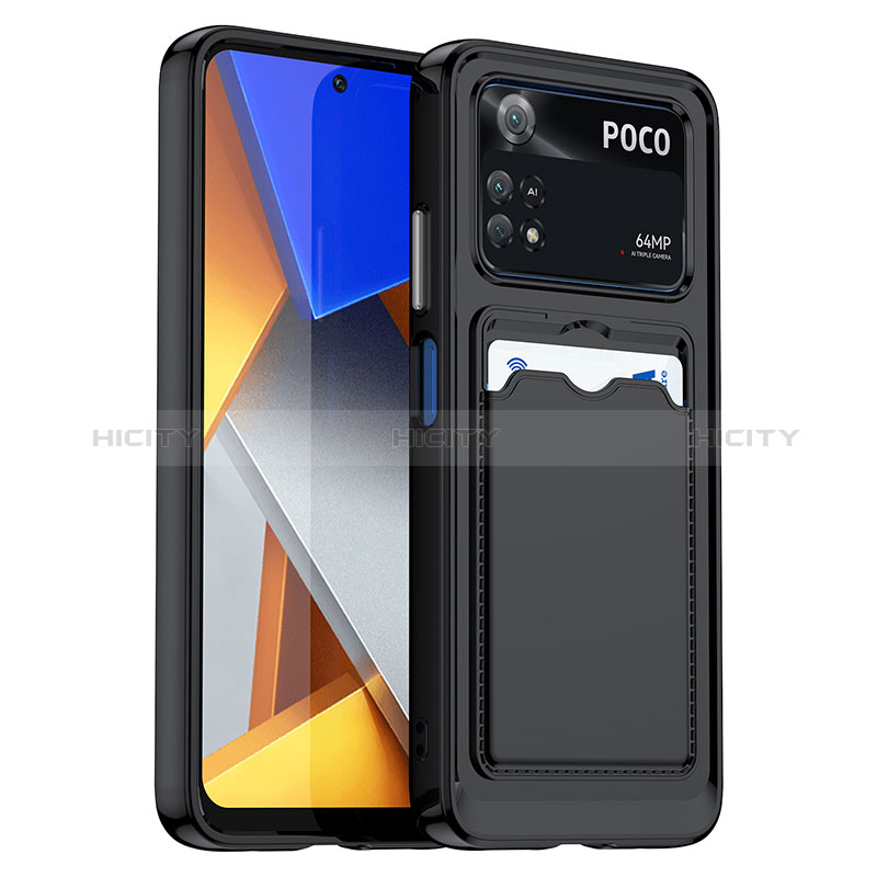 Coque Ultra Fine Silicone Souple 360 Degres Housse Etui J02S pour Xiaomi Poco M4 Pro 4G Noir Plus