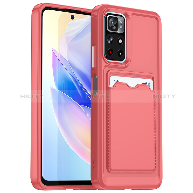 Coque Ultra Fine Silicone Souple 360 Degres Housse Etui J02S pour Xiaomi Poco M4 Pro 5G Rouge Plus