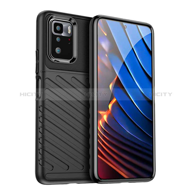 Coque Ultra Fine Silicone Souple 360 Degres Housse Etui J02S pour Xiaomi Poco X3 GT 5G Noir Plus