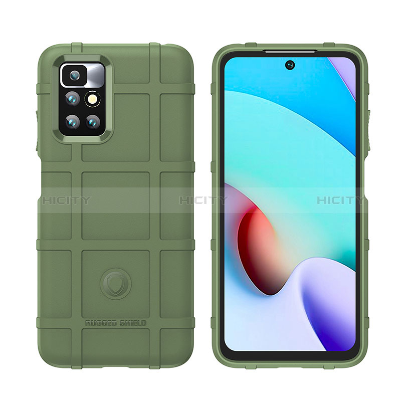 Coque Ultra Fine Silicone Souple 360 Degres Housse Etui J02S pour Xiaomi Redmi 10 Prime Vert Plus