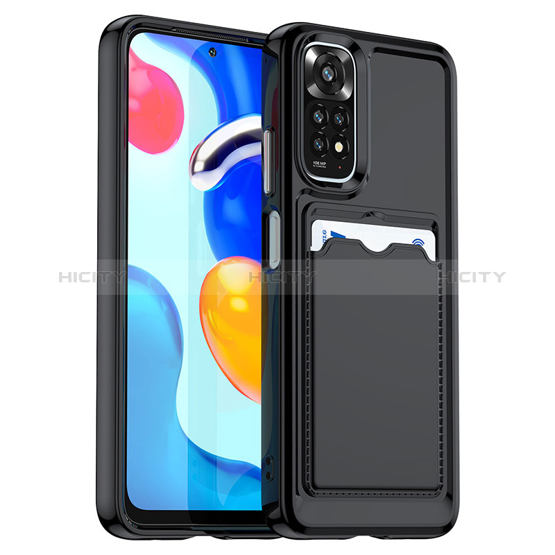 Coque Ultra Fine Silicone Souple 360 Degres Housse Etui J02S pour Xiaomi Redmi Note 11S 4G Noir Plus