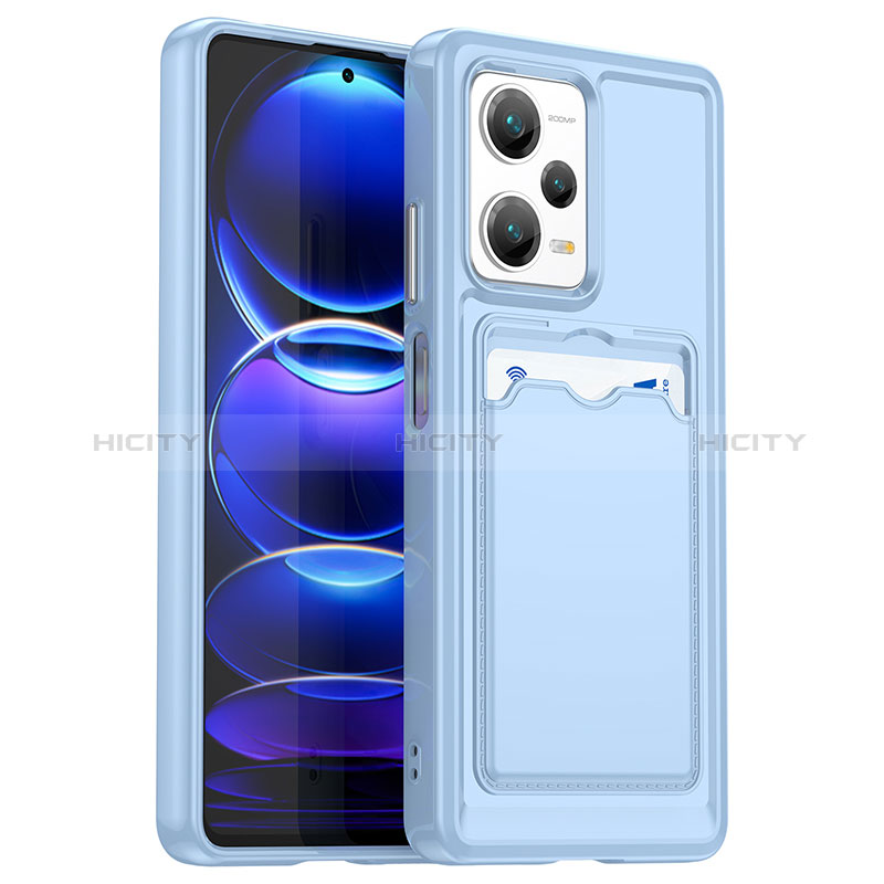 Coque Ultra Fine Silicone Souple 360 Degres Housse Etui J02S pour Xiaomi Redmi Note 12 Pro+ Plus 5G Bleu Plus