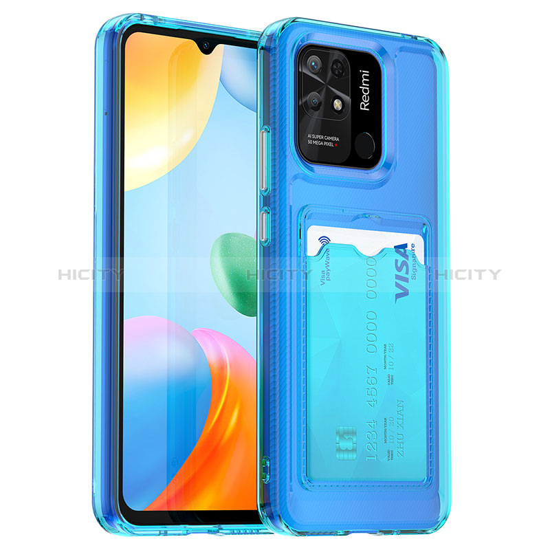 Coque Ultra Fine Silicone Souple 360 Degres Housse Etui J03S pour Xiaomi Redmi 10 India Bleu Ciel Plus