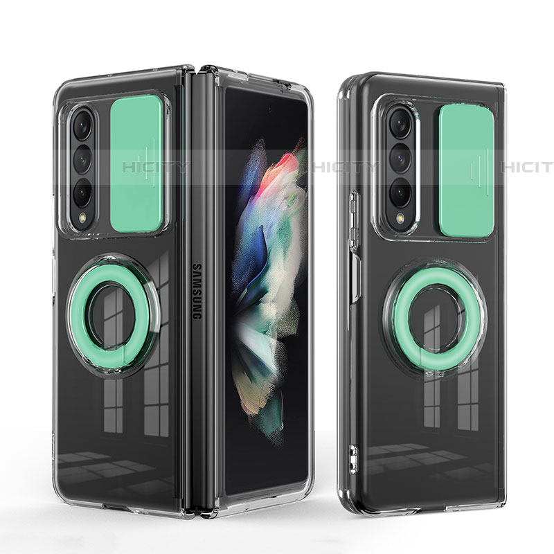 Coque Ultra Fine Silicone Souple 360 Degres Housse Etui MJ1 pour Samsung Galaxy Z Fold4 5G Pastel Vert Plus