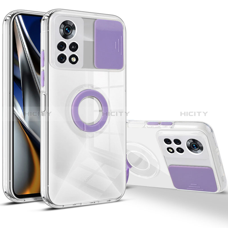 Coque Ultra Fine Silicone Souple 360 Degres Housse Etui MJ1 pour Xiaomi Poco X4 Pro 5G Violet Clair Plus