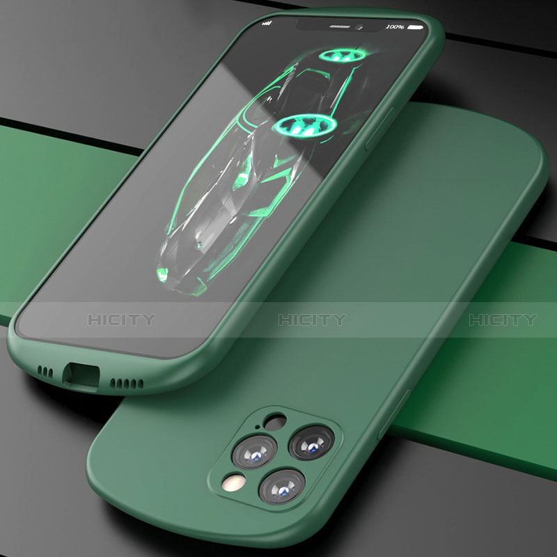 Coque Ultra Fine Silicone Souple 360 Degres Housse Etui N01 pour Apple iPhone 12 Pro Vert Plus