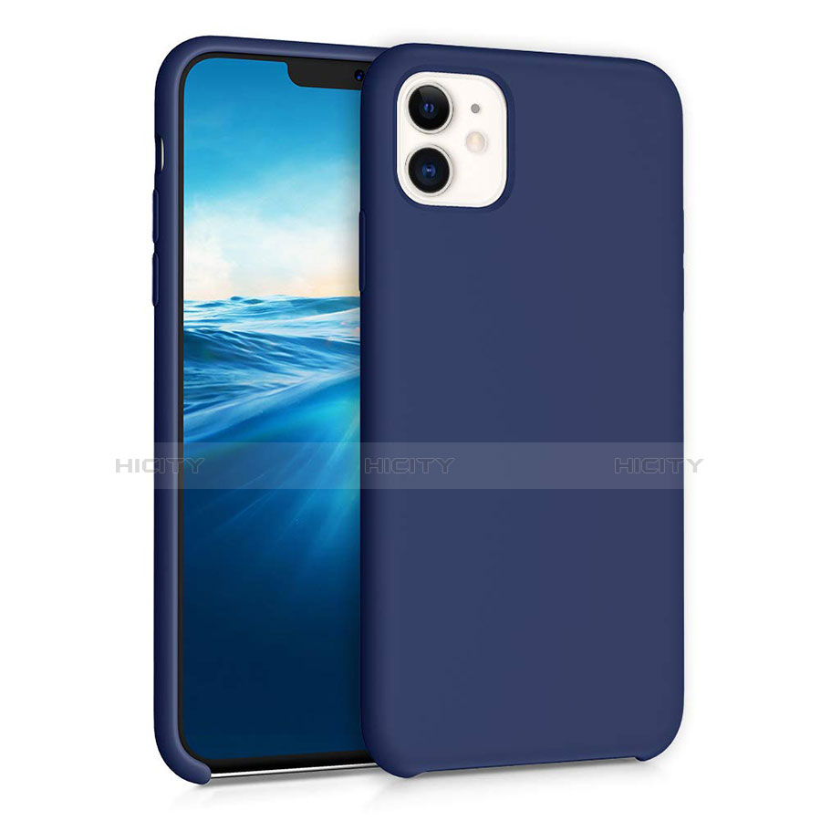 Coque Ultra Fine Silicone Souple 360 Degres Housse Etui pour Apple iPhone 11 Bleu Plus