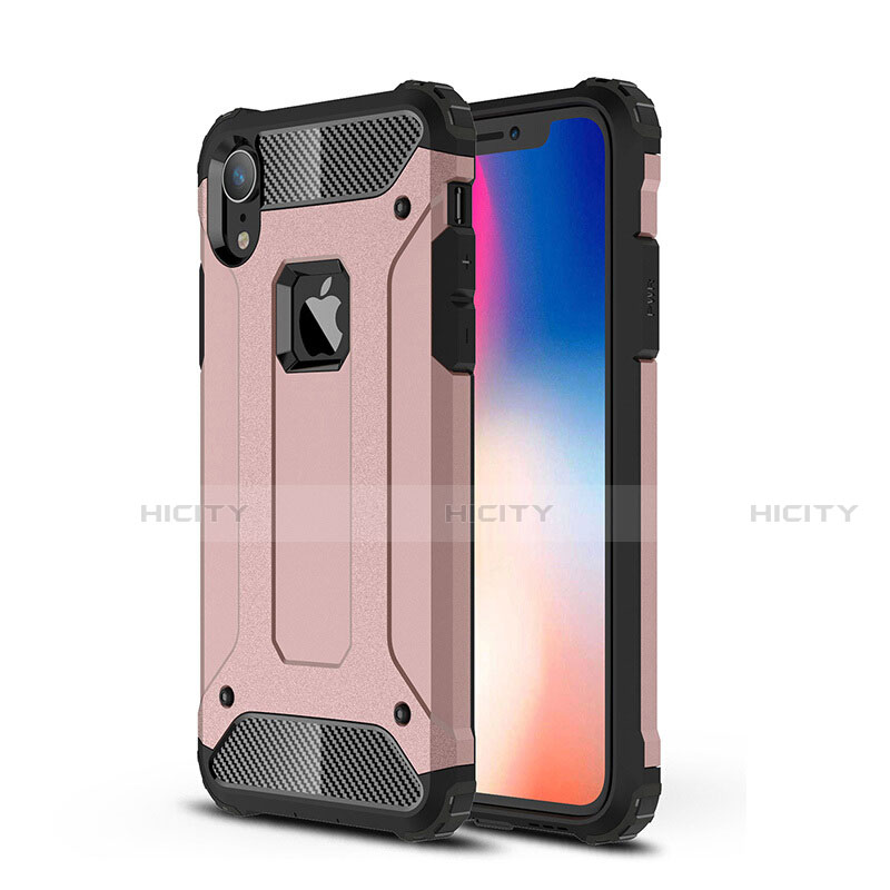 Coque Ultra Fine Silicone Souple 360 Degres Housse Etui pour Apple iPhone XR Or Rose Plus