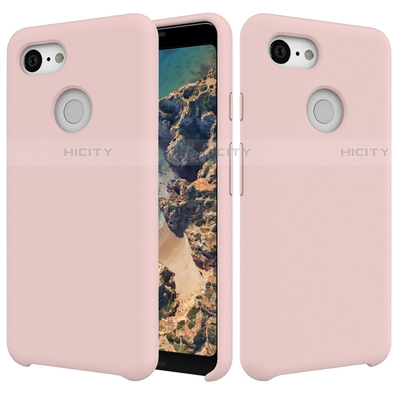 Coque Ultra Fine Silicone Souple 360 Degres Housse Etui pour Google Pixel 3 Rose Plus