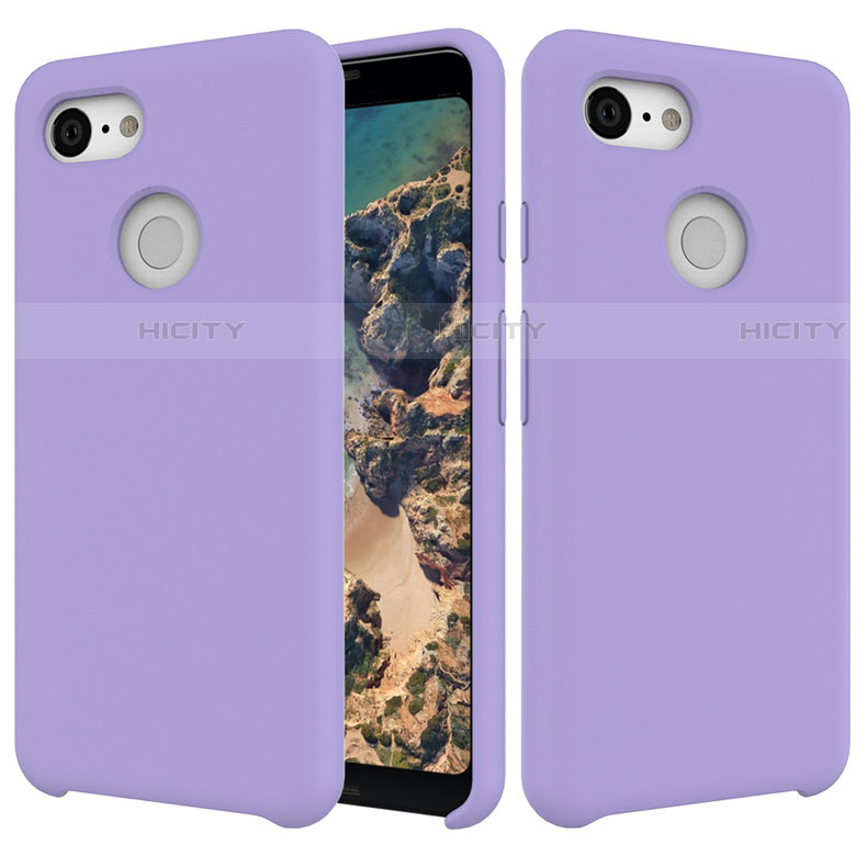 Coque Ultra Fine Silicone Souple 360 Degres Housse Etui pour Google Pixel 3 Violet Plus