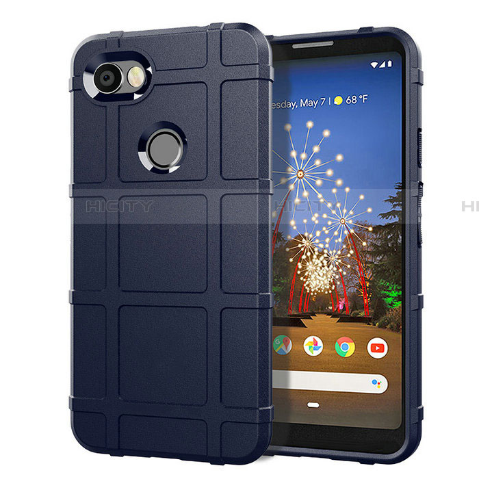 Coque Ultra Fine Silicone Souple 360 Degres Housse Etui pour Google Pixel 3a XL Bleu Plus