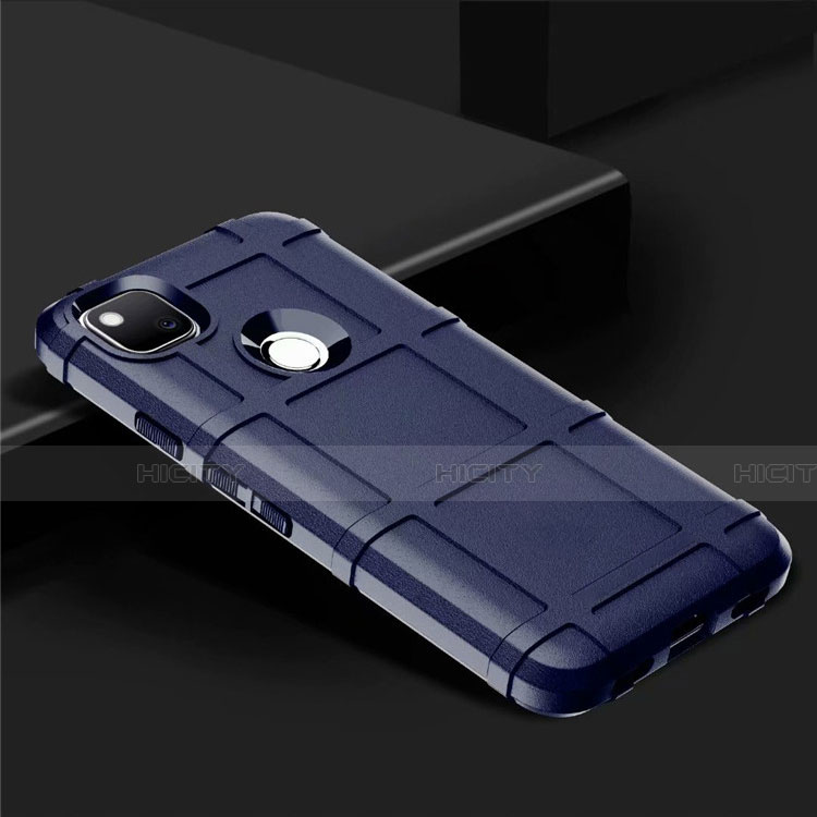 Coque Ultra Fine Silicone Souple 360 Degres Housse Etui pour Google Pixel 4a Bleu Plus