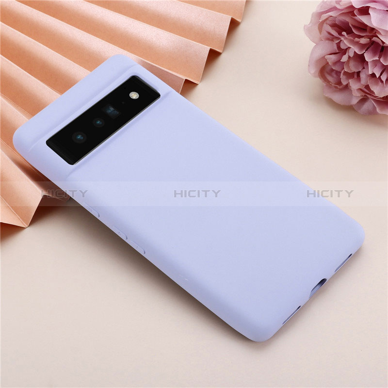 Coque Ultra Fine Silicone Souple 360 Degres Housse Etui pour Google Pixel 7 Pro 5G Violet Clair Plus