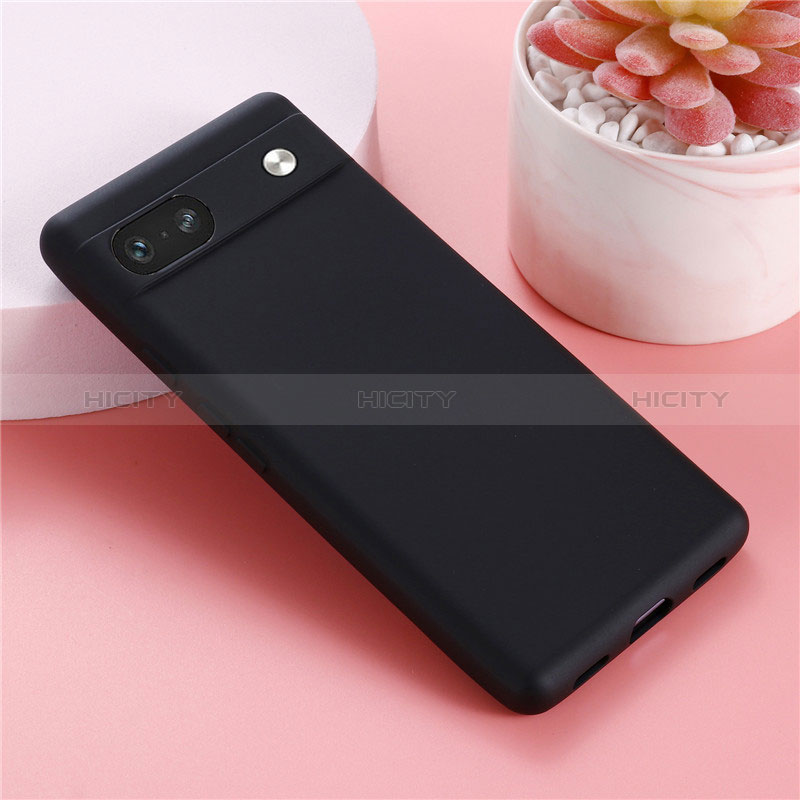 Coque Ultra Fine Silicone Souple 360 Degres Housse Etui pour Google Pixel 7a 5G Noir Plus