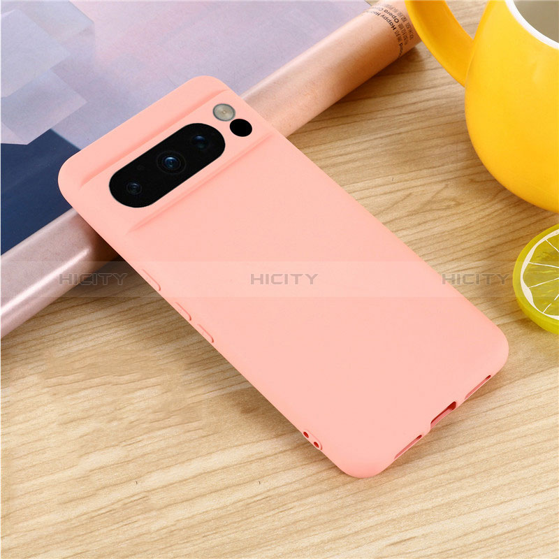 Coque Ultra Fine Silicone Souple 360 Degres Housse Etui pour Google Pixel 8 Pro 5G Rose Plus