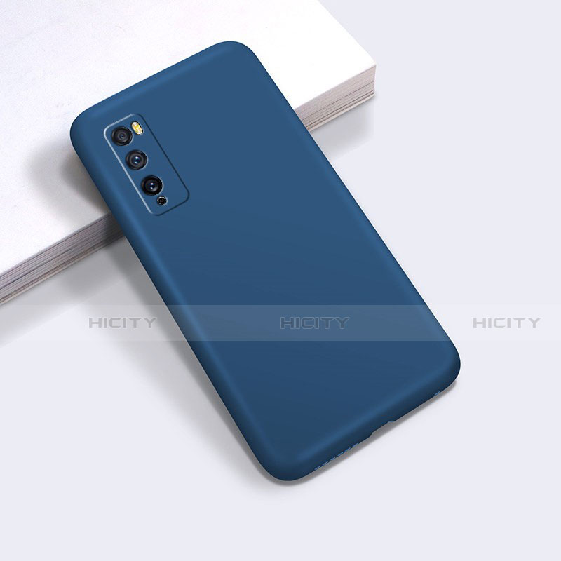 Coque Ultra Fine Silicone Souple 360 Degres Housse Etui pour Huawei Enjoy 20 Pro 5G Bleu Plus