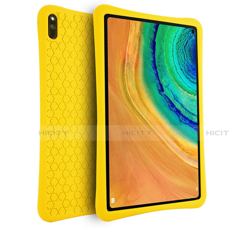 Coque Ultra Fine Silicone Souple 360 Degres Housse Etui pour Huawei MatePad Pro Jaune Plus