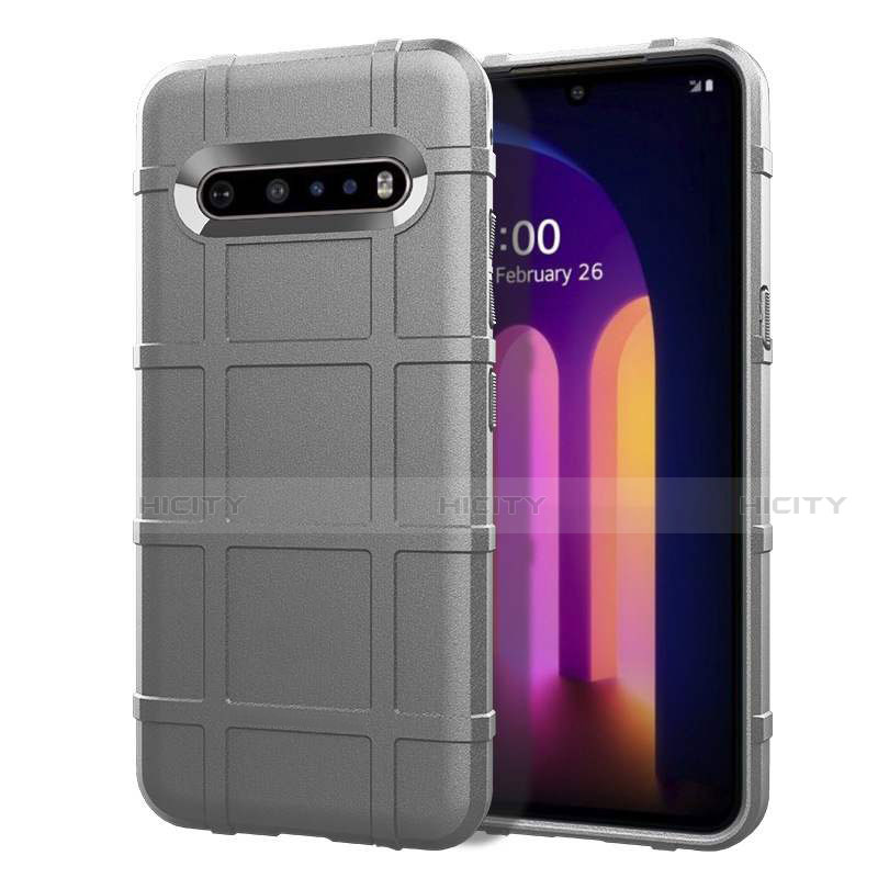 Coque Ultra Fine Silicone Souple 360 Degres Housse Etui pour LG V60 ThinQ 5G Gris Plus