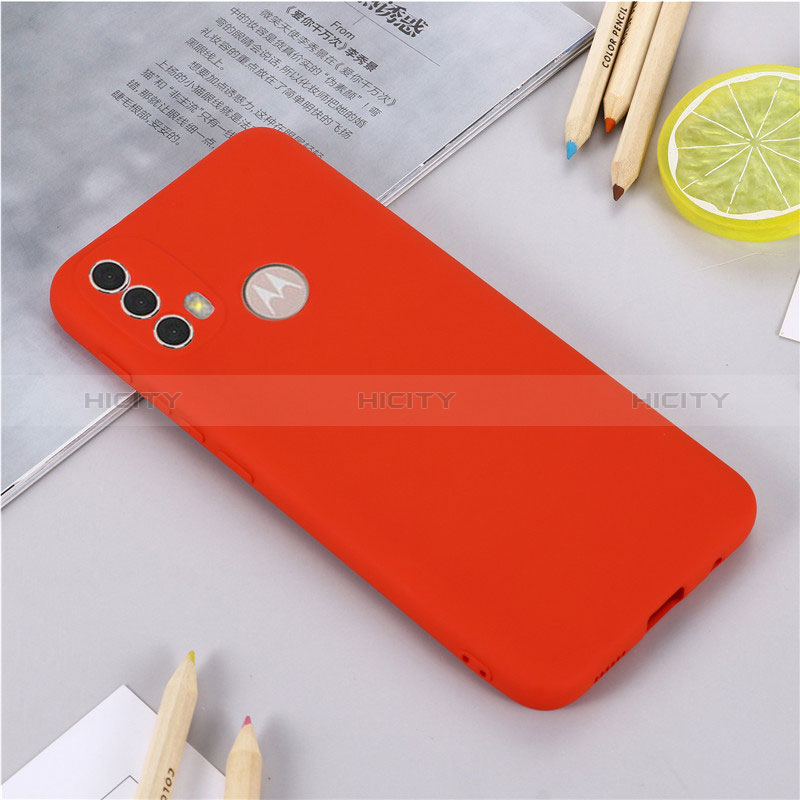 Coque Ultra Fine Silicone Souple 360 Degres Housse Etui pour Motorola Moto E20 Rouge Plus