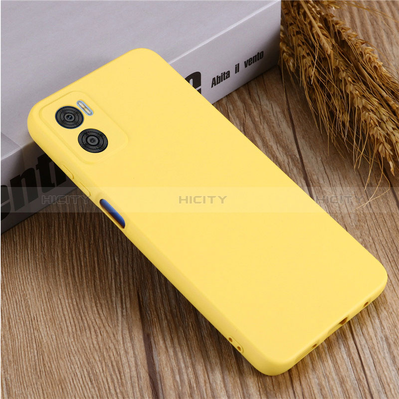 Coque Ultra Fine Silicone Souple 360 Degres Housse Etui pour Motorola Moto E22i Jaune Plus