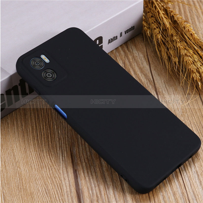 Coque Ultra Fine Silicone Souple 360 Degres Housse Etui pour Motorola Moto E22i Noir Plus