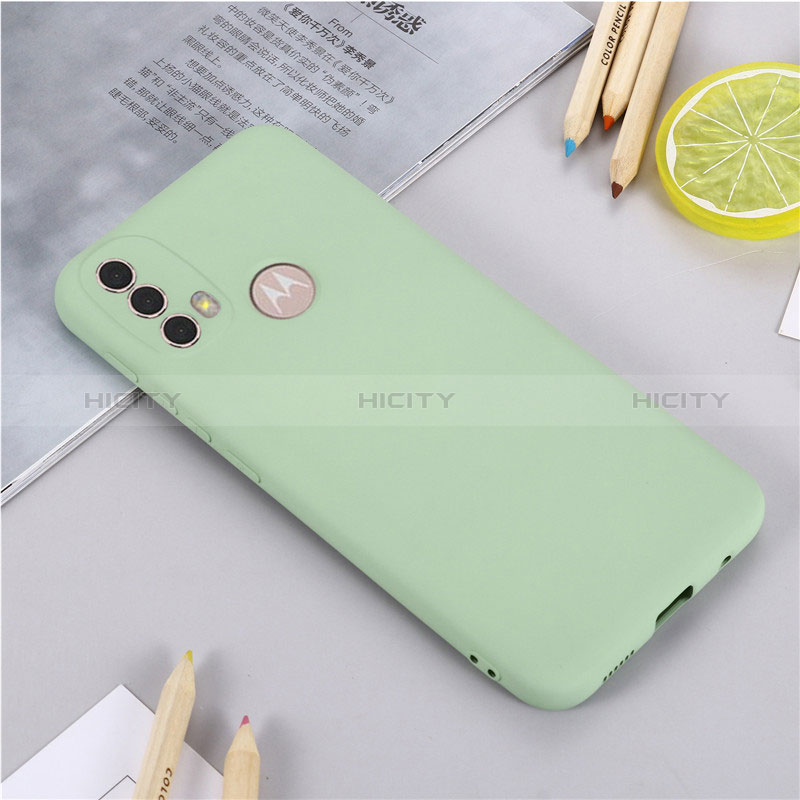 Coque Ultra Fine Silicone Souple 360 Degres Housse Etui pour Motorola Moto E30 Vert Plus