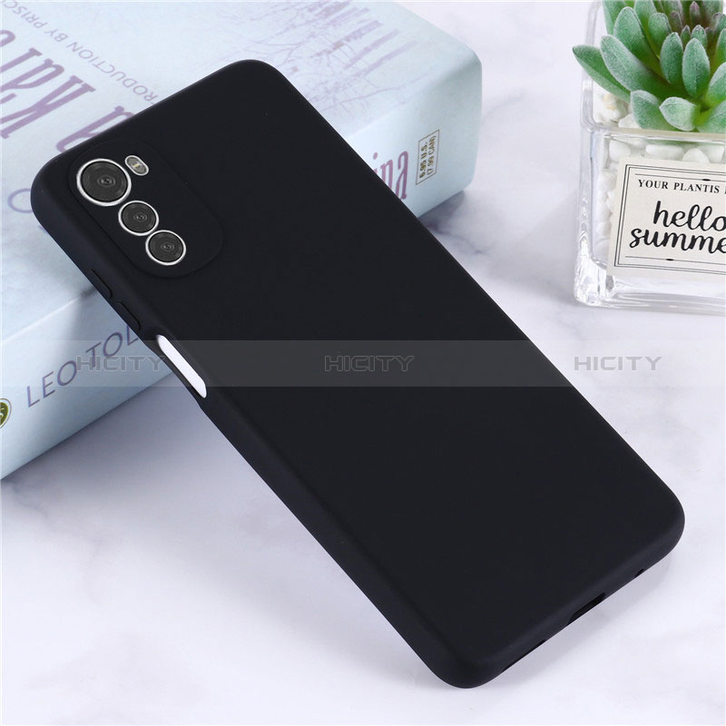 Coque Ultra Fine Silicone Souple 360 Degres Housse Etui pour Motorola Moto E32 Noir Plus