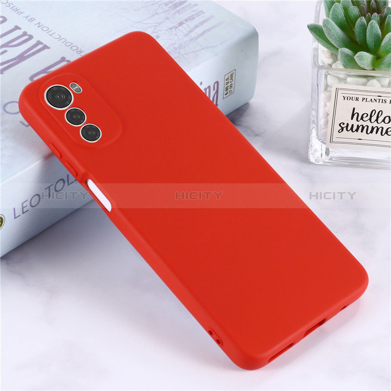 Coque Ultra Fine Silicone Souple 360 Degres Housse Etui pour Motorola Moto E32s Rouge Plus