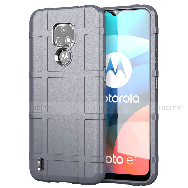 Coque Ultra Fine Silicone Souple 360 Degres Housse Etui pour Motorola Moto E7 (2020) Gris Plus