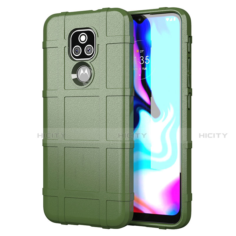 Coque Ultra Fine Silicone Souple 360 Degres Housse Etui pour Motorola Moto E7 Plus Vert Plus