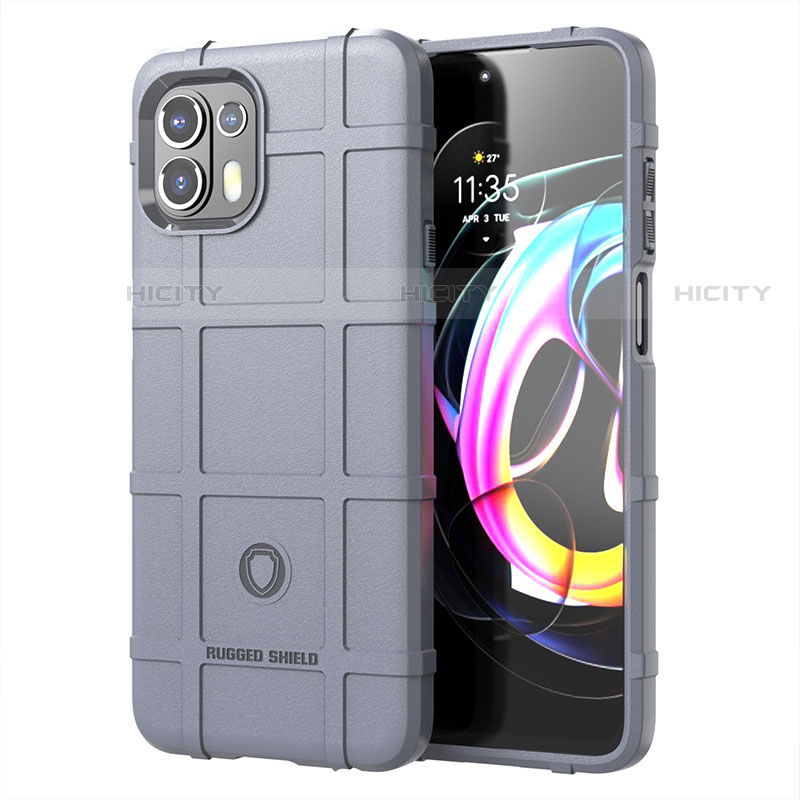 Coque Ultra Fine Silicone Souple 360 Degres Housse Etui pour Motorola Moto Edge 20 Lite 5G Gris Plus