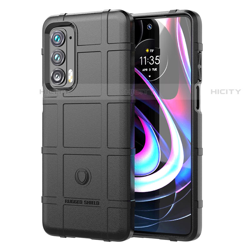 Coque Ultra Fine Silicone Souple 360 Degres Housse Etui pour Motorola Moto Edge (2021) 5G Noir Plus