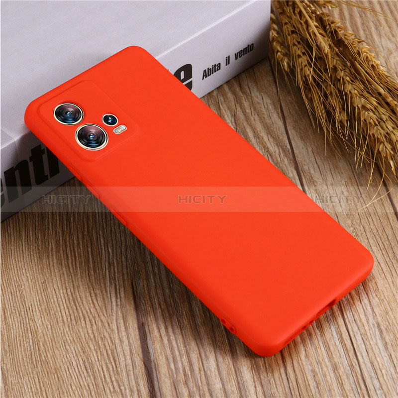 Coque Ultra Fine Silicone Souple 360 Degres Housse Etui pour Motorola Moto Edge 30 Pro 5G Rouge Plus