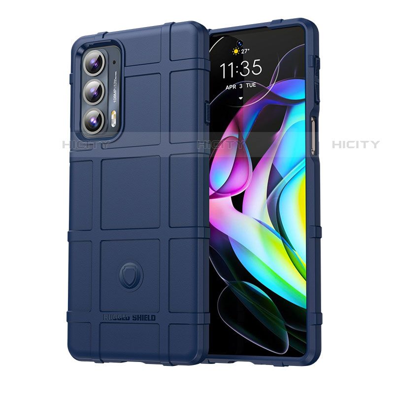 Coque Ultra Fine Silicone Souple 360 Degres Housse Etui pour Motorola Moto Edge Lite 5G Bleu Plus