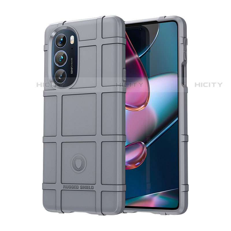 Coque Ultra Fine Silicone Souple 360 Degres Housse Etui pour Motorola Moto Edge Plus (2022) 5G Gris Plus