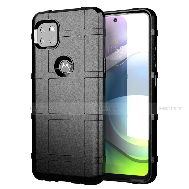 Coque Ultra Fine Silicone Souple 360 Degres Housse Etui pour Motorola Moto G 5G Noir Plus