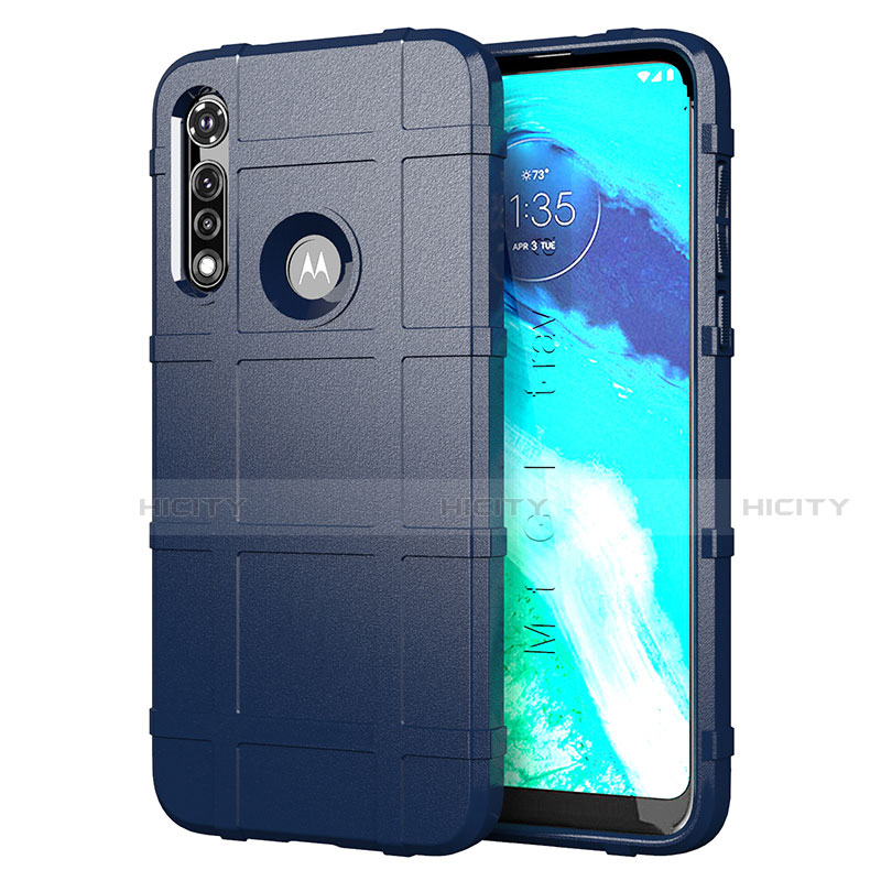 Coque Ultra Fine Silicone Souple 360 Degres Housse Etui pour Motorola Moto G Fast Bleu Plus