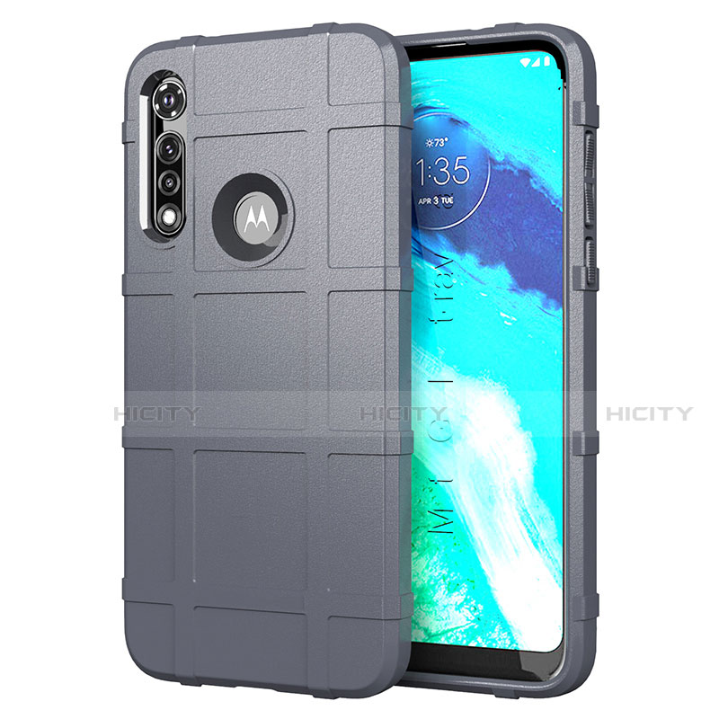 Coque Ultra Fine Silicone Souple 360 Degres Housse Etui pour Motorola Moto G Fast Gris Plus