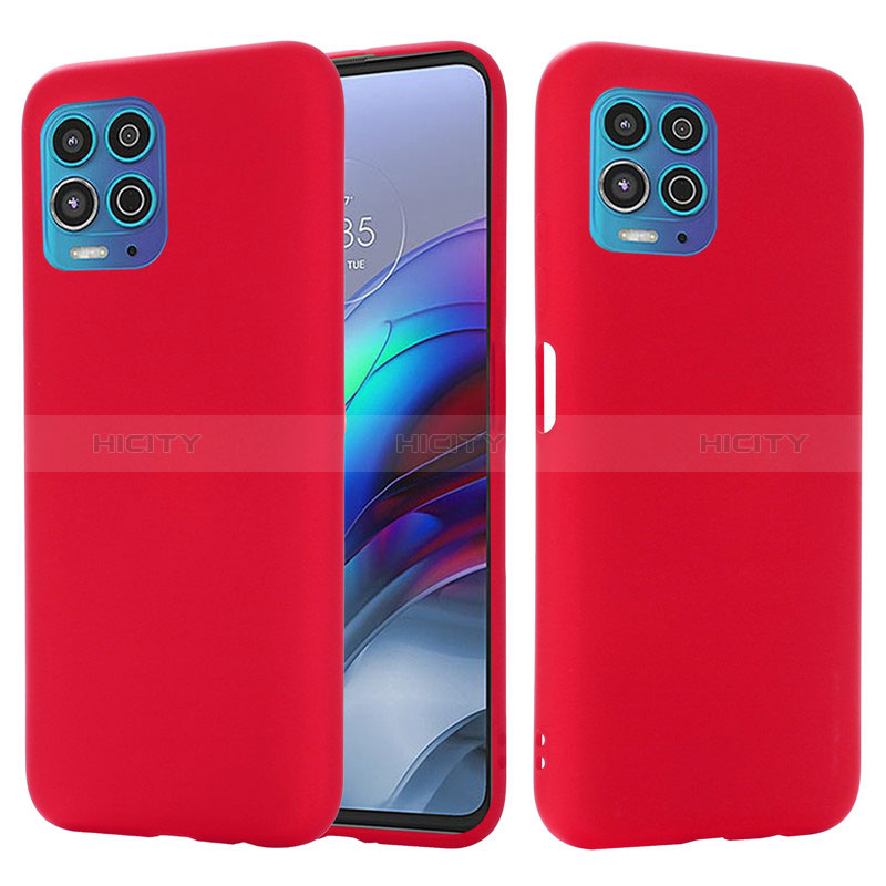 Coque Ultra Fine Silicone Souple 360 Degres Housse Etui pour Motorola Moto G100 5G Rouge Plus