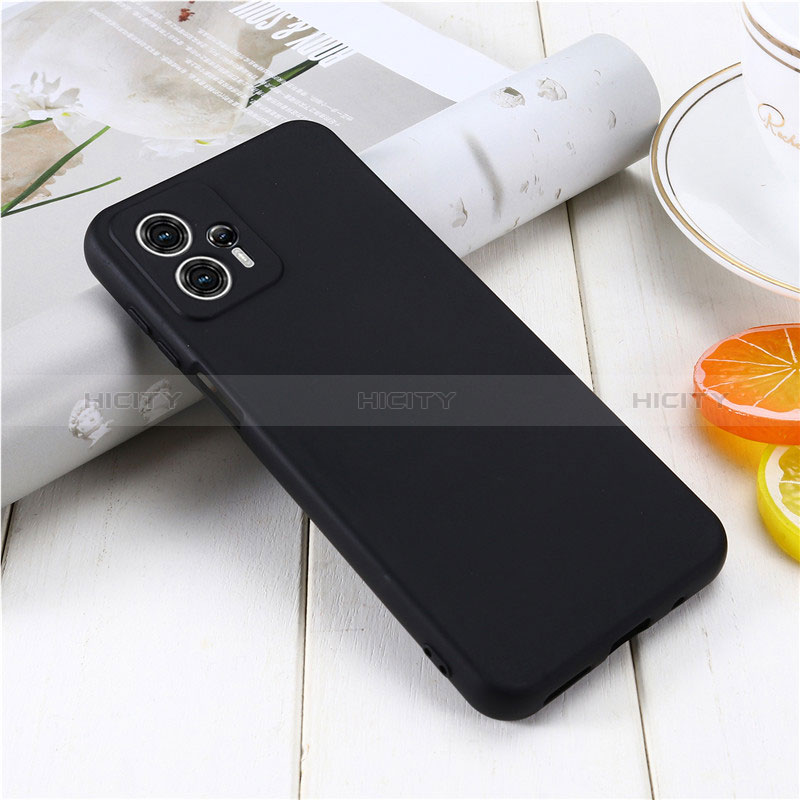 Coque Ultra Fine Silicone Souple 360 Degres Housse Etui pour Motorola Moto G13 Noir Plus