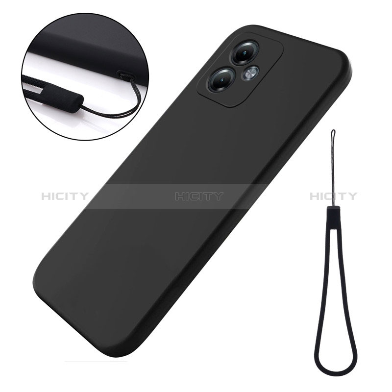 Coque Ultra Fine Silicone Souple 360 Degres Housse Etui pour Motorola Moto G14 Noir Plus