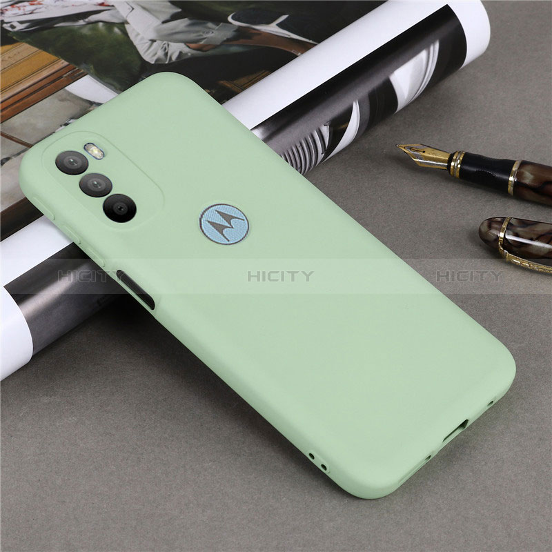 Coque Ultra Fine Silicone Souple 360 Degres Housse Etui pour Motorola Moto G31 Vert Plus