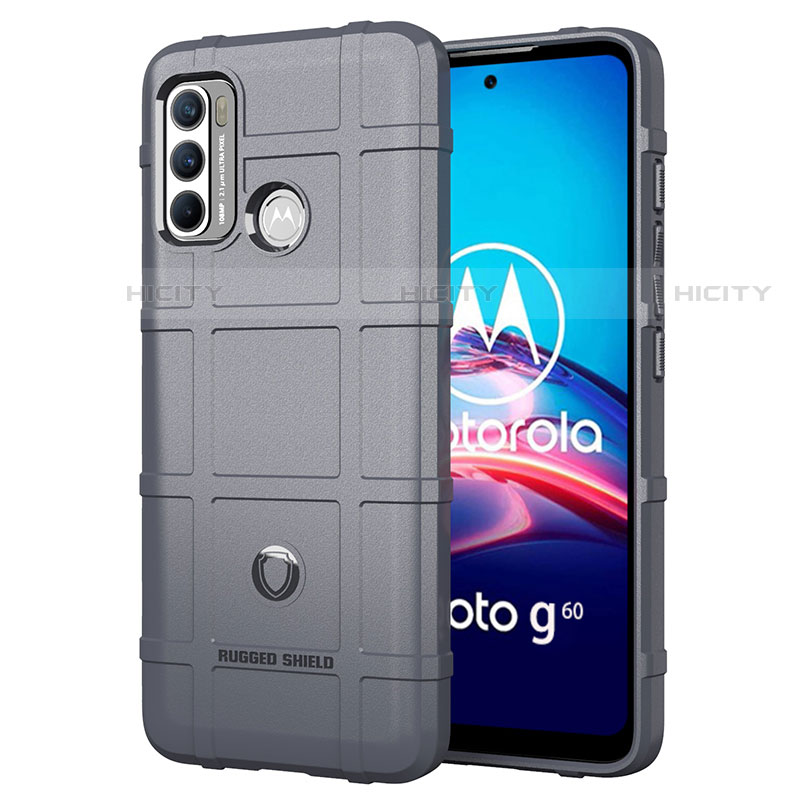 Coque Ultra Fine Silicone Souple 360 Degres Housse Etui pour Motorola Moto G40 Fusion Gris Plus